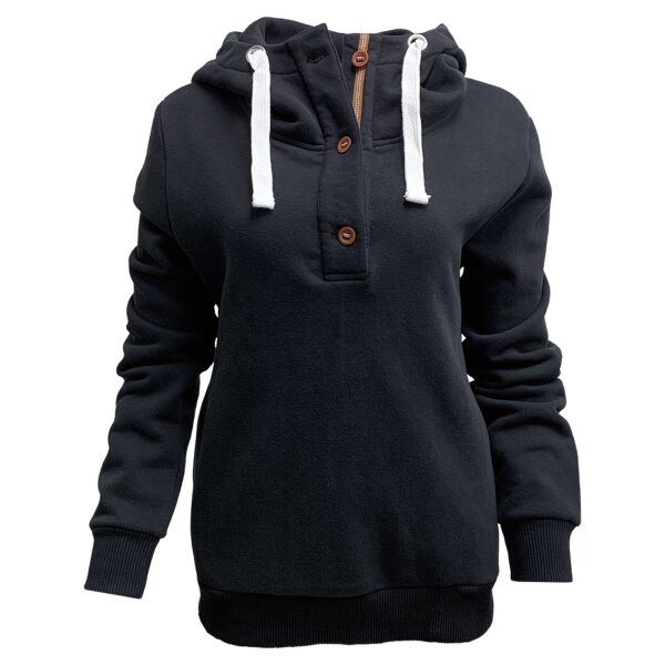 Ladies Button Hoodie Thumbnail