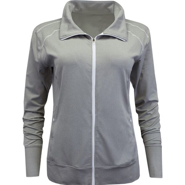 Ladies Heathered Full Zip Thumbnail